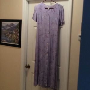 Maxi dress, lavender,floral print,tie back